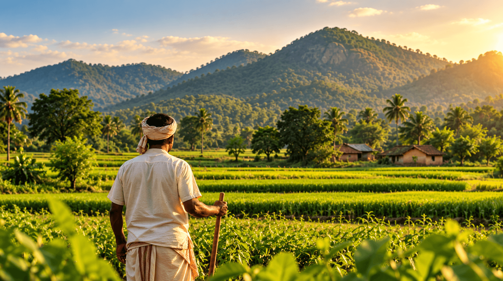 Local agricultural landscape representing Mayurbhanj sourcing and community